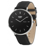 Henry London HSL009 智能手錶 (銀色和黑色皮革)